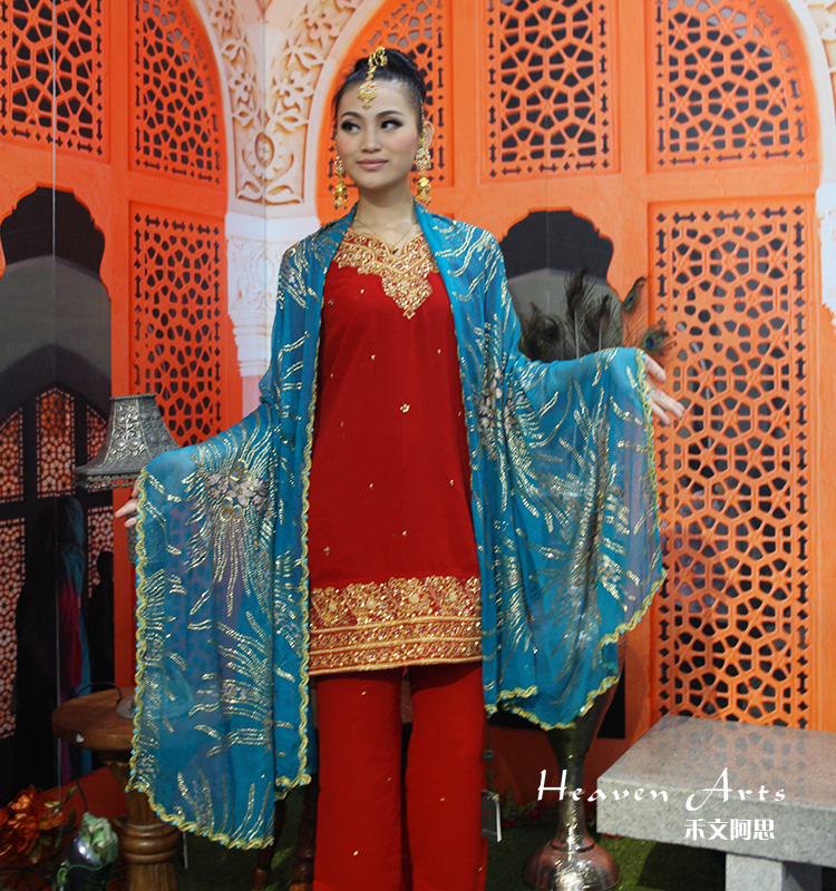 漂亮女人手工纱丽 - 丝巾 - 印巴时装,印巴文化 