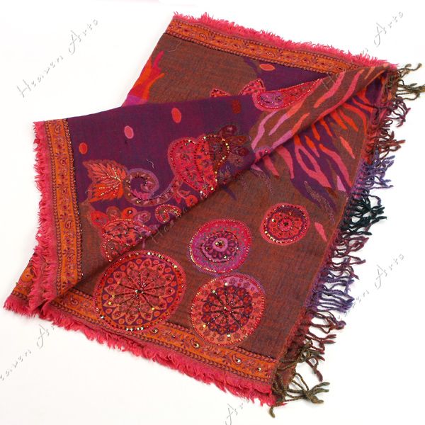 印度羊毛披肩 - 丝巾 - 印巴服装,HeavenArts 禾