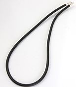 925银扣皮绳46cm