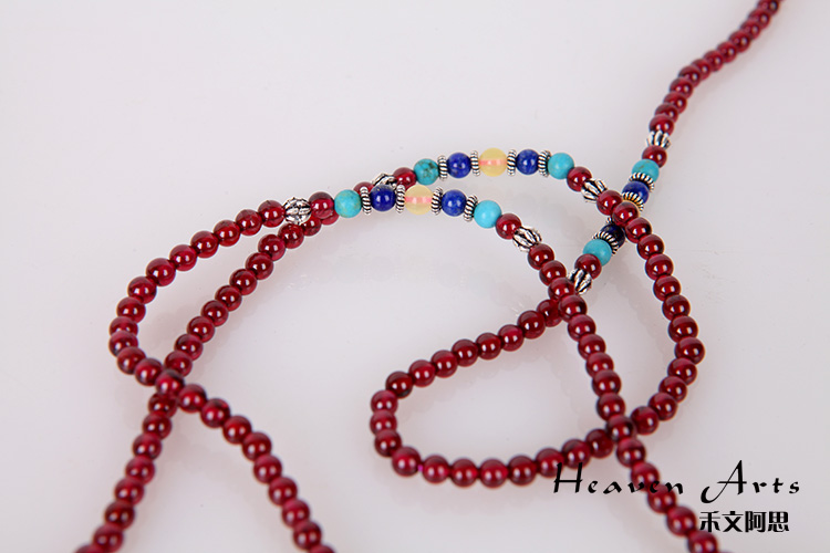 红石榴石念珠 - 佛珠佛物 - 文化用品,HeavenAr