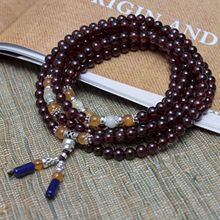 串红石榴石念珠