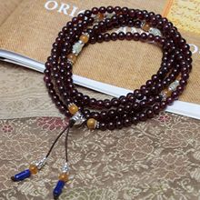 串红石榴石念珠