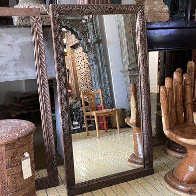 老木雕花镜框87*5.5厚*157cm