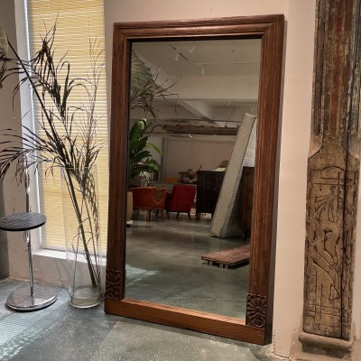 老木雕花镜框87*6厚*154.5cm