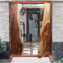 自然形态橡木门镜框102*159*219cm