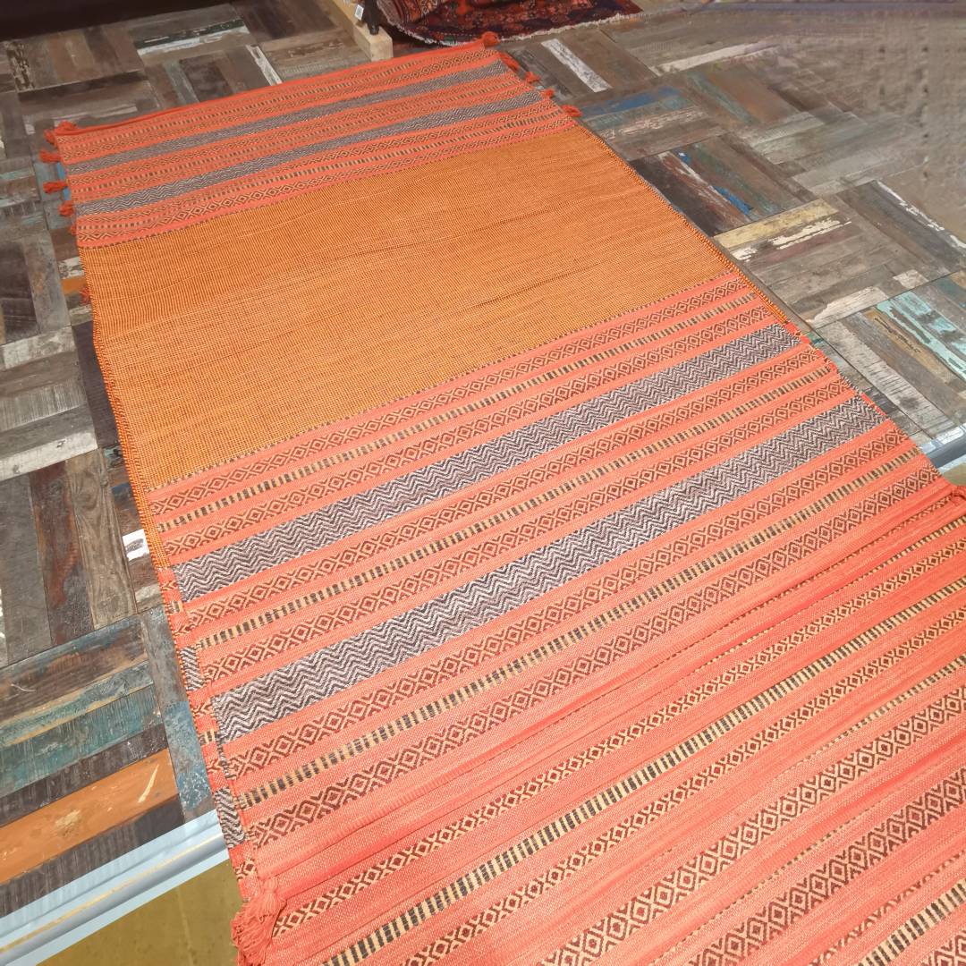270*182cm印度棉编织地毯瑜伽垫桌旗搭毯