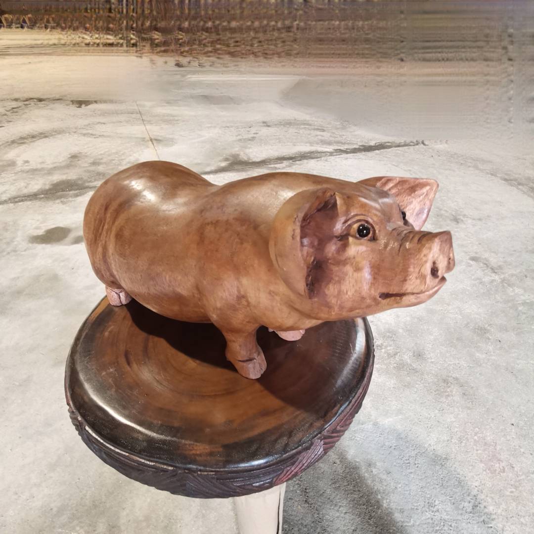 木雕摆件-富贵猪48*14*24cm